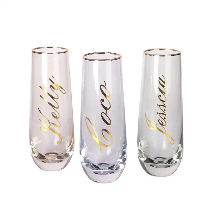 2023 nuevos vidrios cristalinos directos de fábrica del cupé de las flautas de champán venden al por mayor la pequeña orden aceptada