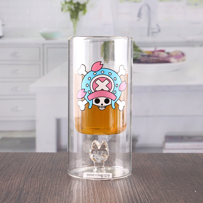 250ml 8oz personalised decal heat resistant glass double wall tumbler wholesale
