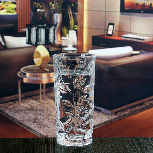 250ml tazze di vetro in rilievo in vetro borosilicato tazza di vetro in vendita