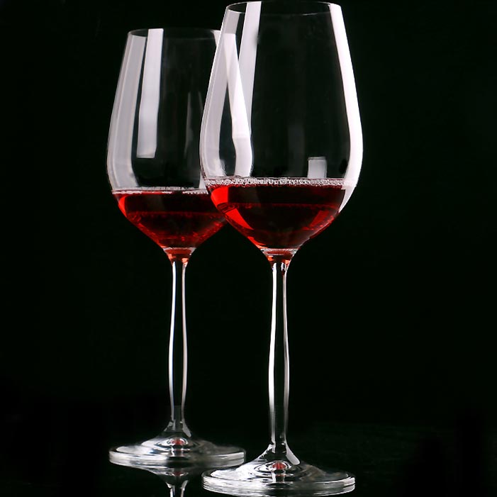 570ml di alta qualità bicchieri di vino alto all'ingrosso