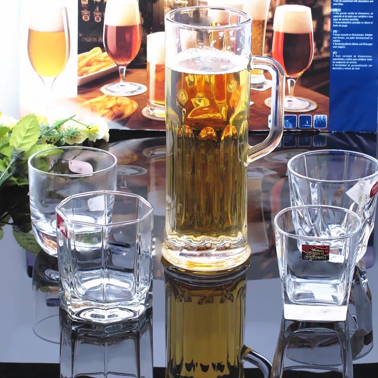 600ml and 900ml extra large glass beer mug supplier
