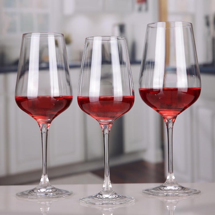 650ミリリットルガラスgobletsバルクワイングラス長いステムワイングラスオンライン卸売