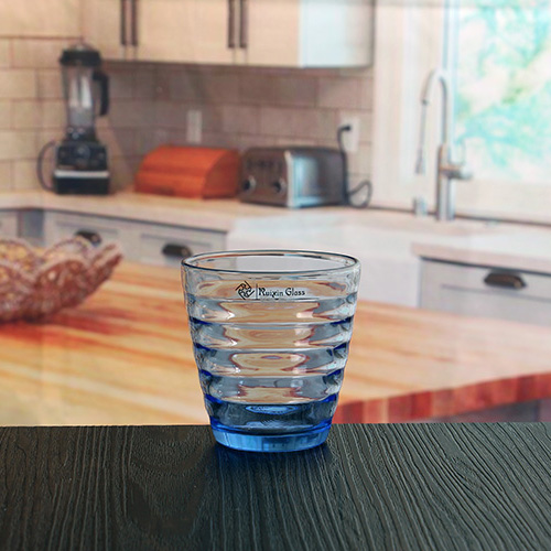 6oz blue glasses drinking cup machine make make colored glass cup