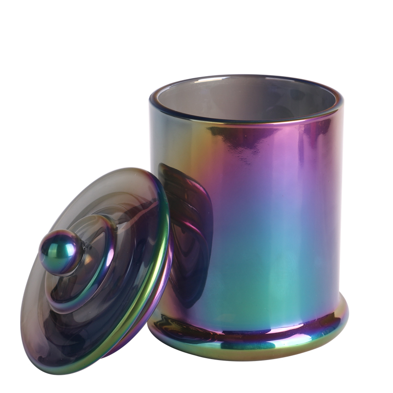 Frasco de vela de vidrio esmerilado CD24 con tapa