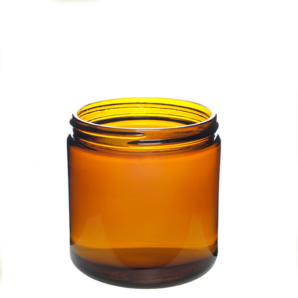 China amber glass jar hexagonal glass jar supplier