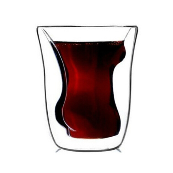 China beer glass supplier lady woman shape beer glass wholesaler