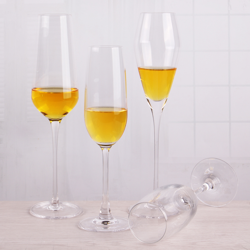 China fabricante vaso de vidrio diferentes proveedores vidrios del champán