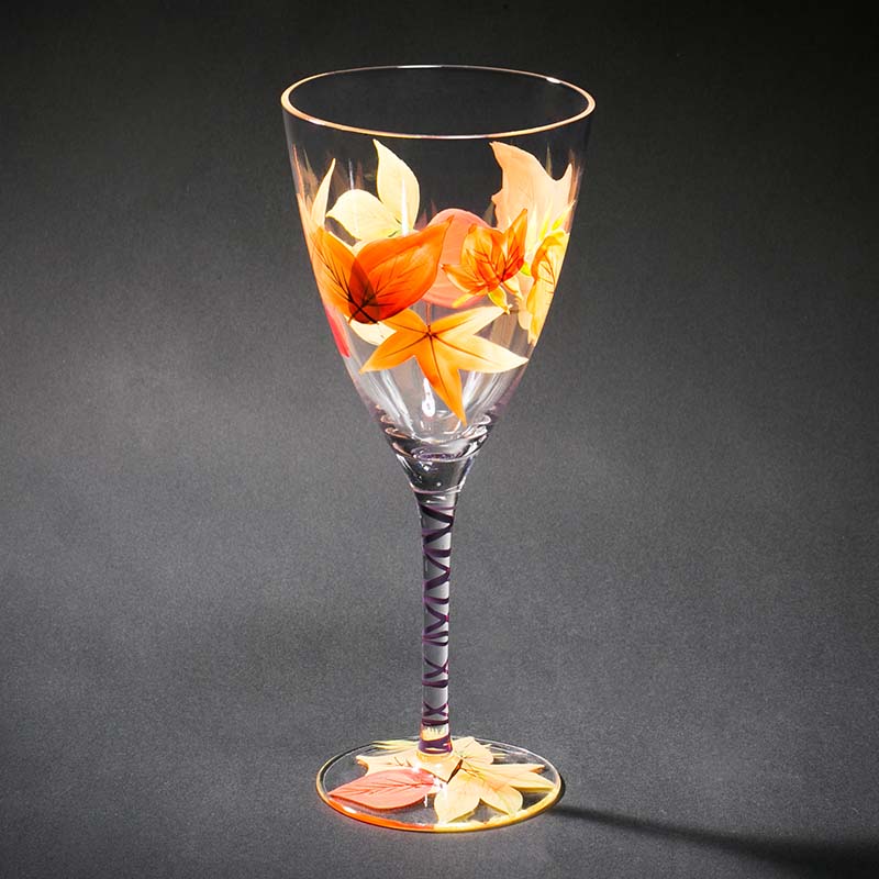 Porcellana fabbricante calice di vetro, fornitore mano bicchiere di vino dipinte personalizzato bicchieri di vino dipinte