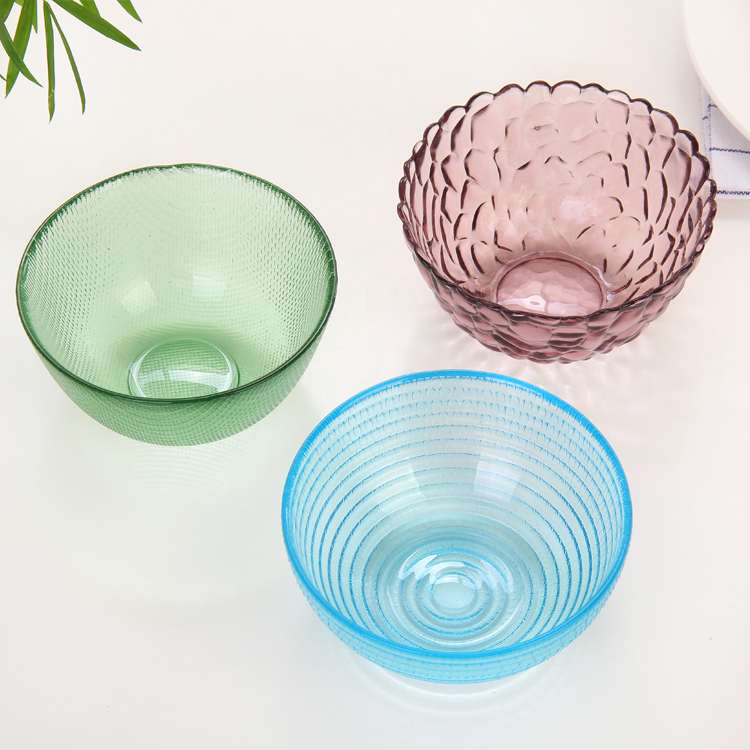 China saladeiras fabricante colorido fornecedor taças de vidro