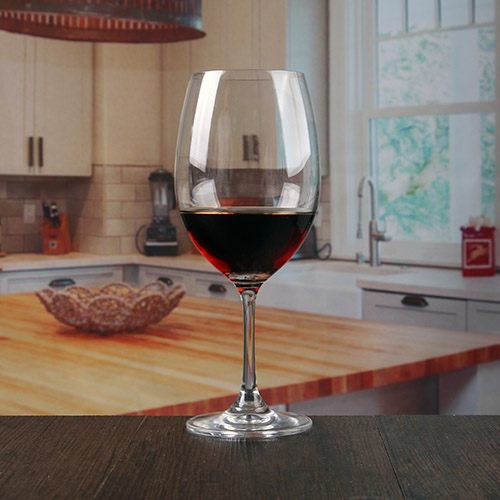 China wine glass factory 620ml short stem large wine glass exporters