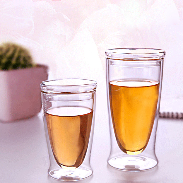 Double wall glass Tea Cup creative lovers