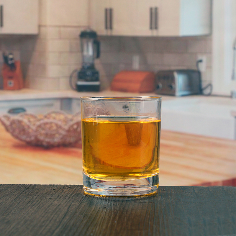 Özel 7oz geleneksel monogram viski bardağı