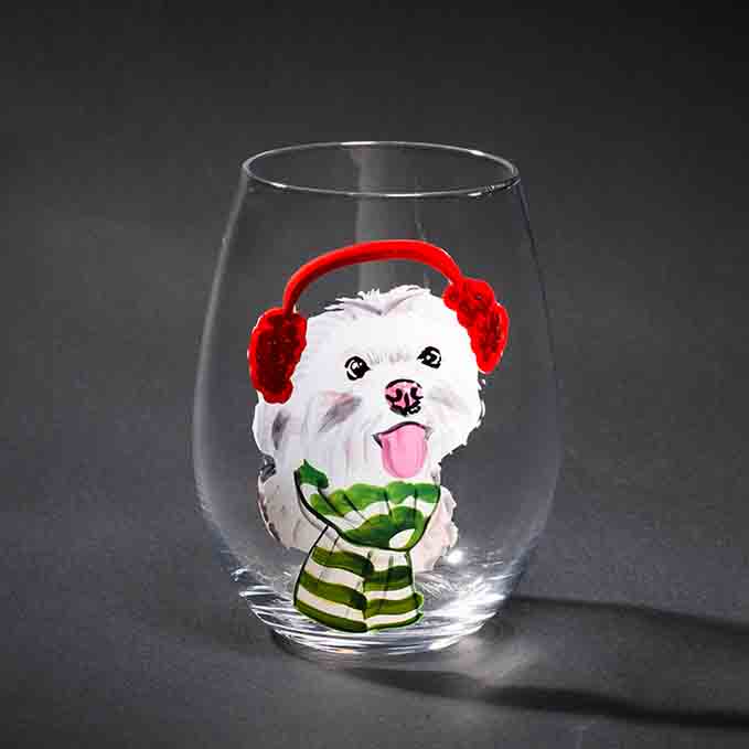Cute hand painted tumblers small drinking glasses wholesaler