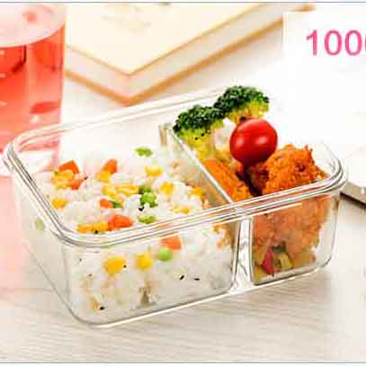 High quality clear Glass food boxes with lid supplier