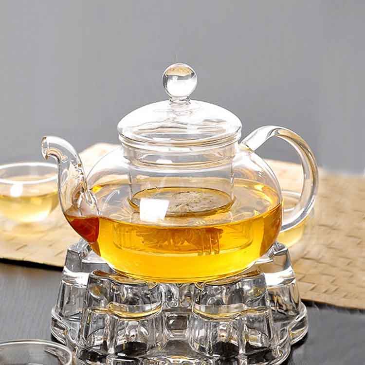 Heat resistant glass teapot set manufacturer and wholesaler