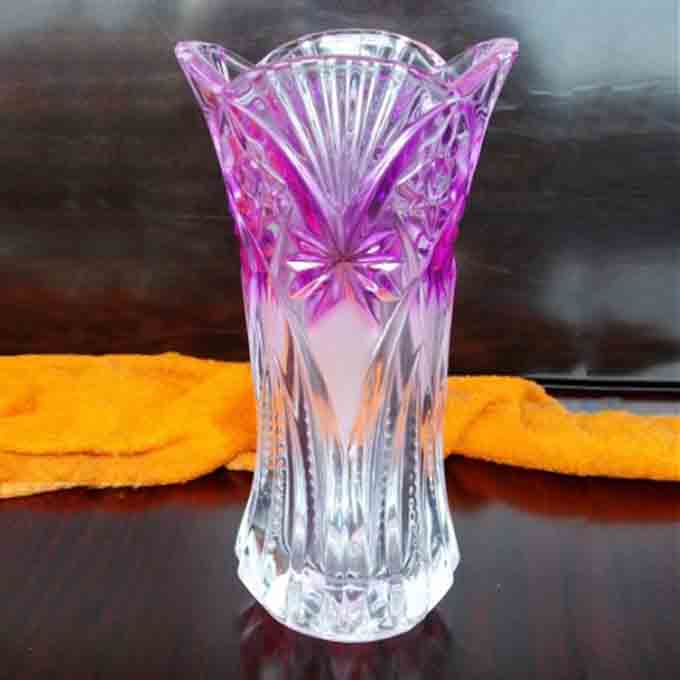 Home decor small clear glass vases wholesale
