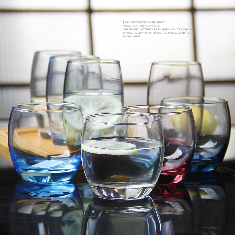 copos de vidro resistente ao calor sem chumbo copos de chá de vidro transparente