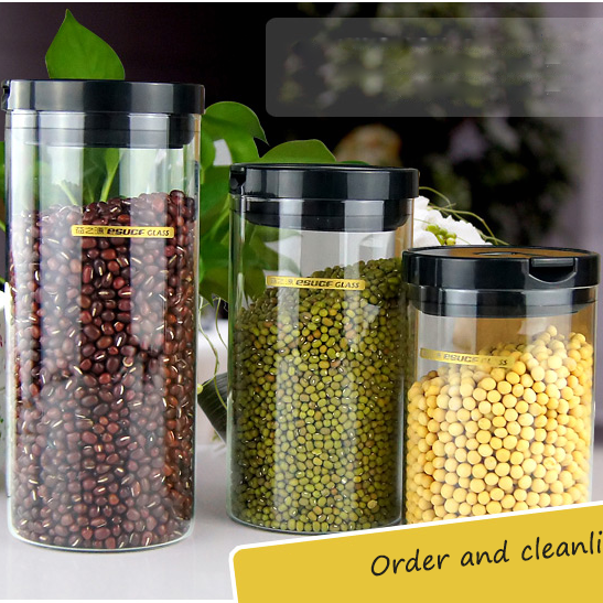 Candle Containers, Glass container with lid and glass jars for food