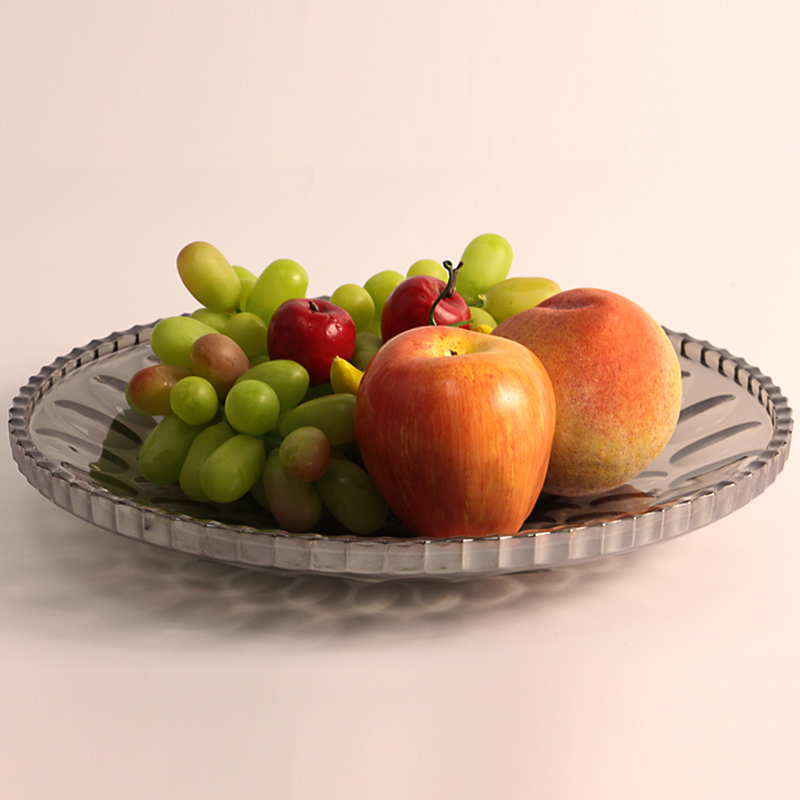 Nuevo producto de vidrio parti- punto ovalada y placa de vidrio galvanizado para proveedores de frutas