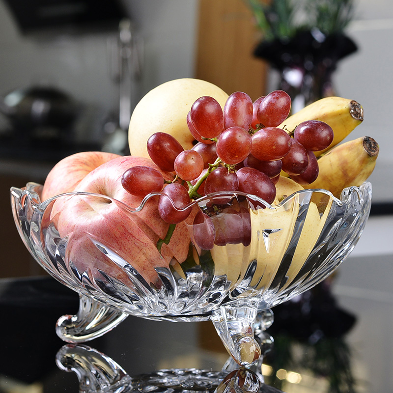Personalized bol de fruits en verre avec gros stand