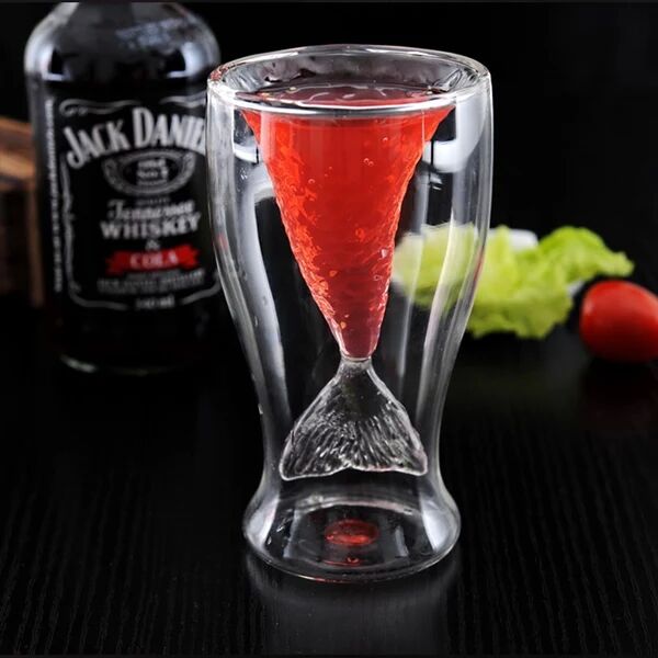 Sales promotion double wine glass double beer glass,double wall cup wholesale