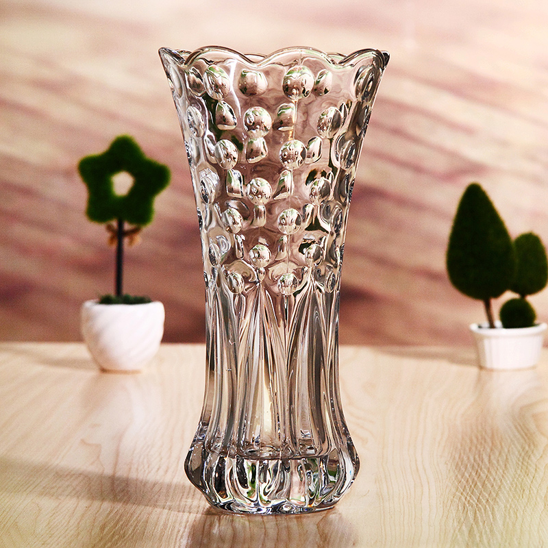 vasos de vidro de promoção de vendas flores importação baratos vaso casamento vaso