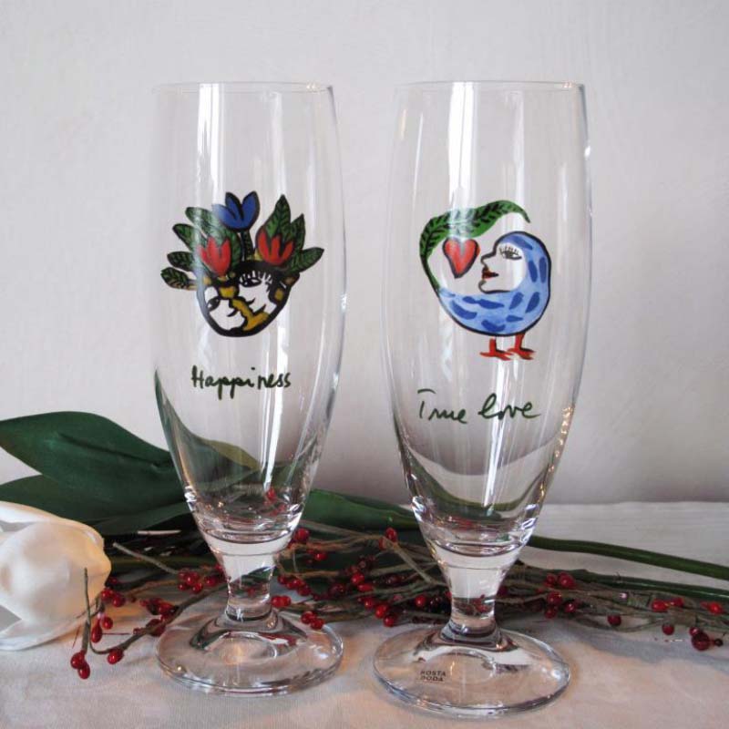 Transparent mugs personalized hand painted wine glasses custom glass cup wholesale