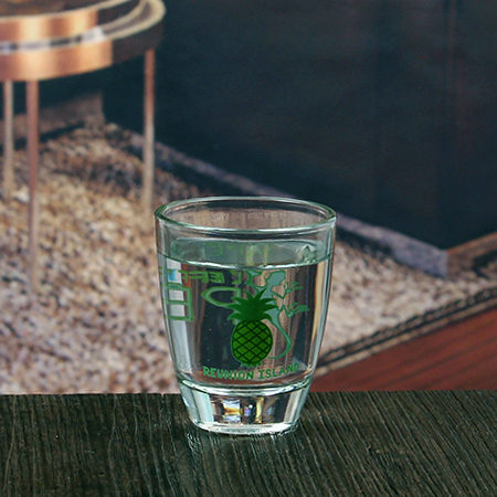 卸売 43 ml 1.5 オンス小さな面白いショット グラス セットのカスタマイズ可能なデカール
