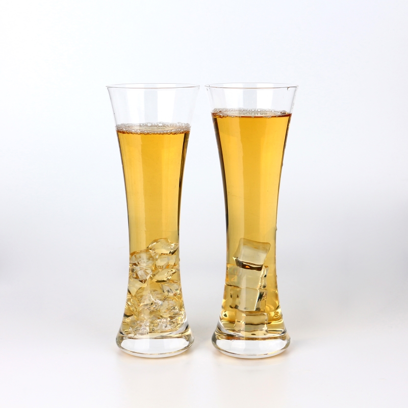 Wholesale Promotional High Transparent 12 Ounce Pilsner Beer Glasses Cup For Drinking Beer and Juice