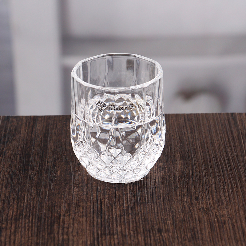 Wholesale cheap polygonal personalized shot glasses with capacity of 84ml