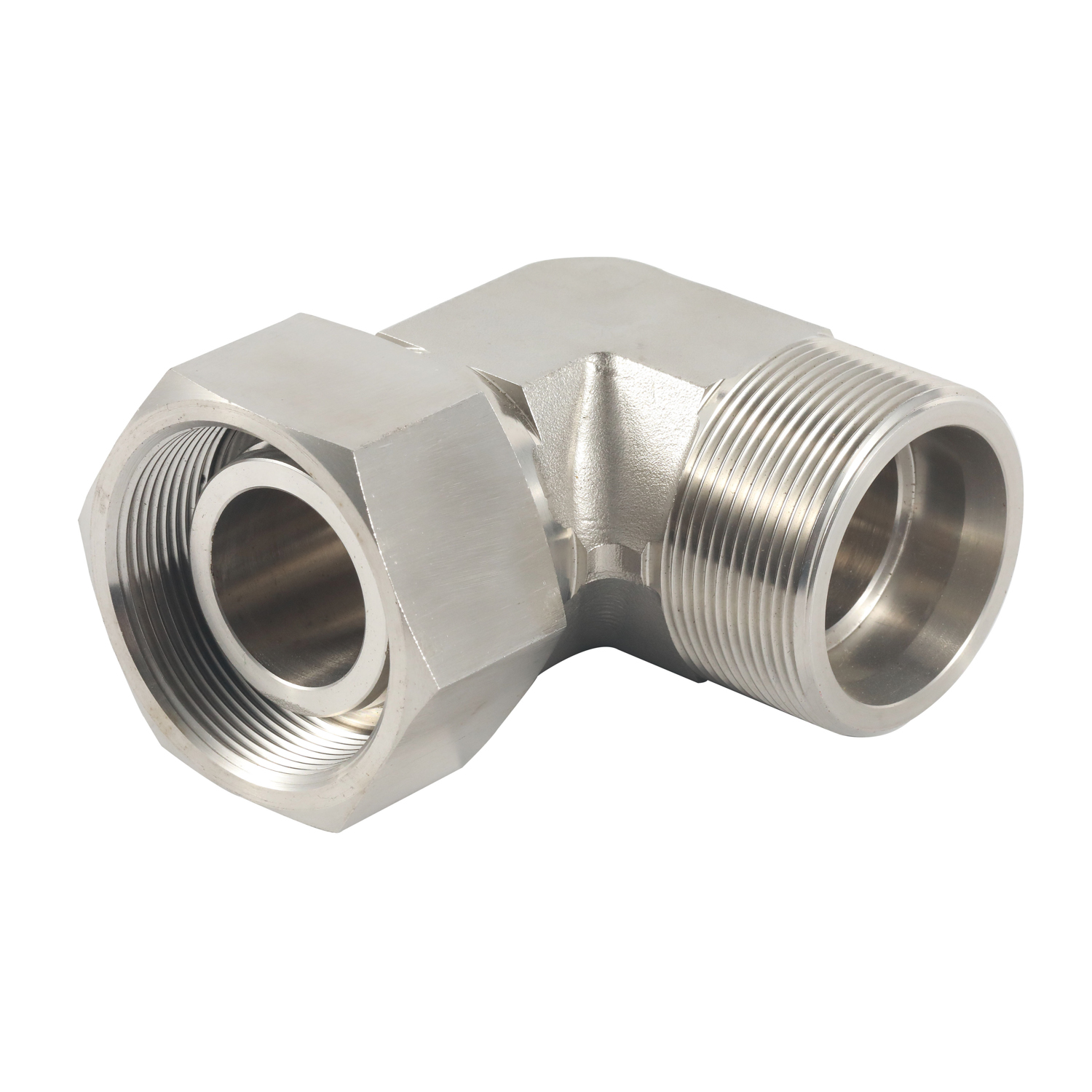 2C9 90 degree elbow reducer tube adaptor with swivel nut