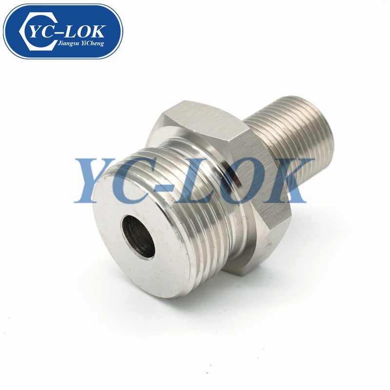 Chinese high quality stainless steel straight Metric reducer tube adapter
