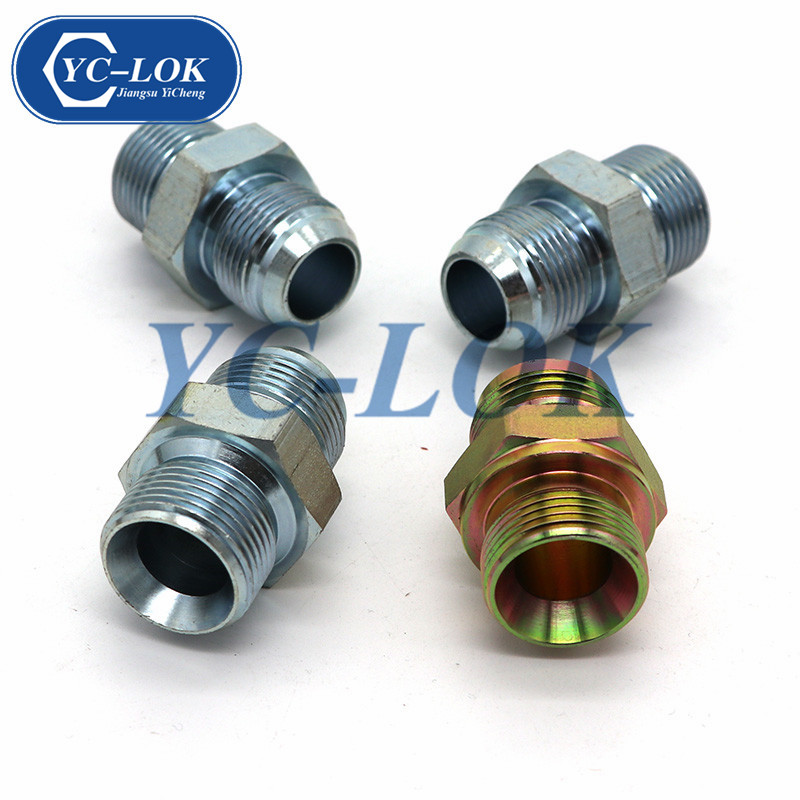 Color Zinc planted hydraulic hose adapter fitting