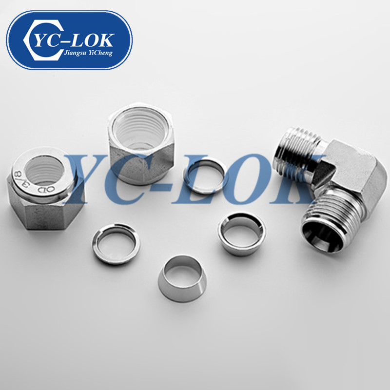 High Pressure Stainless Steel 316 Equal Elbow Double Ferrule Fittings