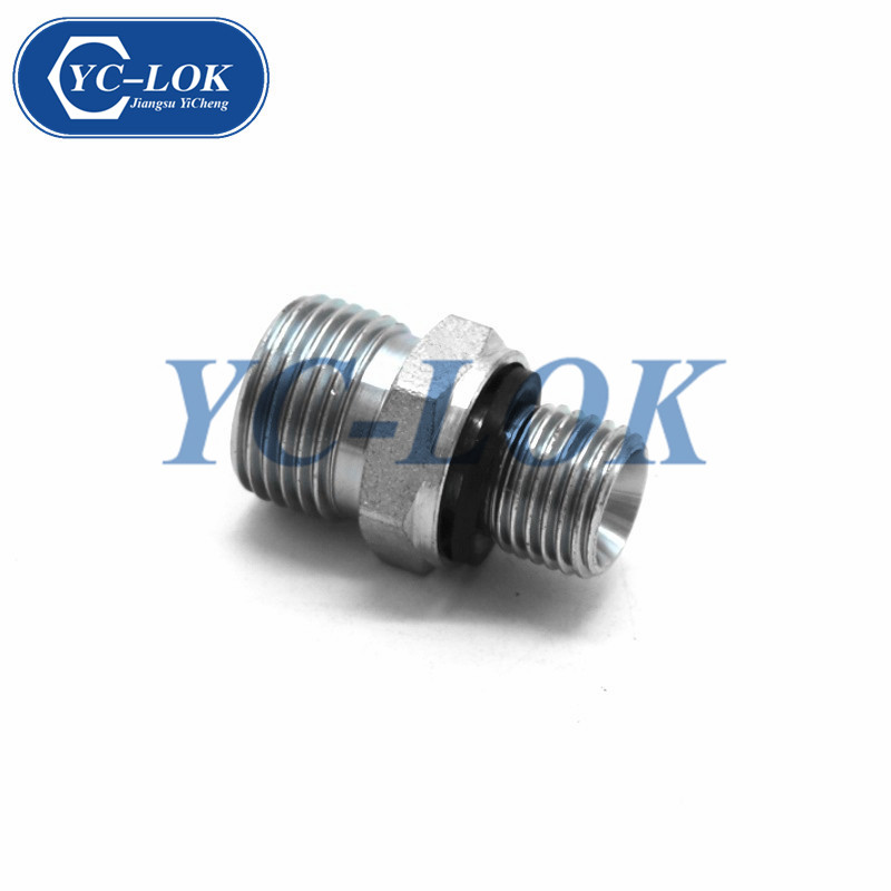 Metric male carbon steel hot forged hydraulic adapter