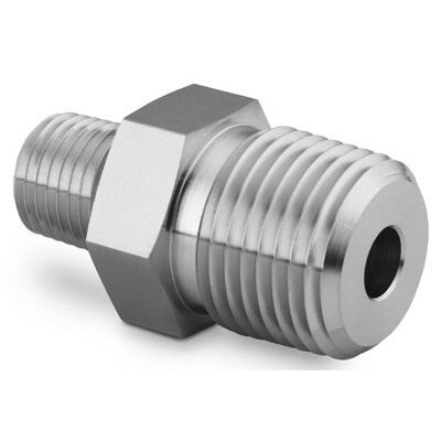 Stainless Steel Pipe Fitting Hex Reducing Nipple 12 in Male NPT x 14 in Male NPT