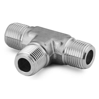 Stainless Steel Pipe Fitting  Male Tee 14 in  Male NPT