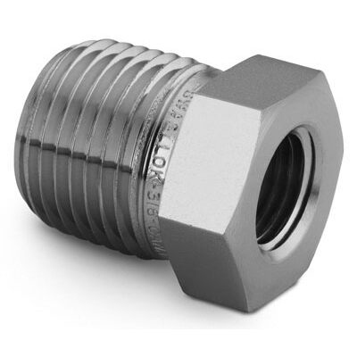 Stainless Steel Pipe Fitting  Reducing Bushing 12 in Male NPT x 14 in  Female NPT