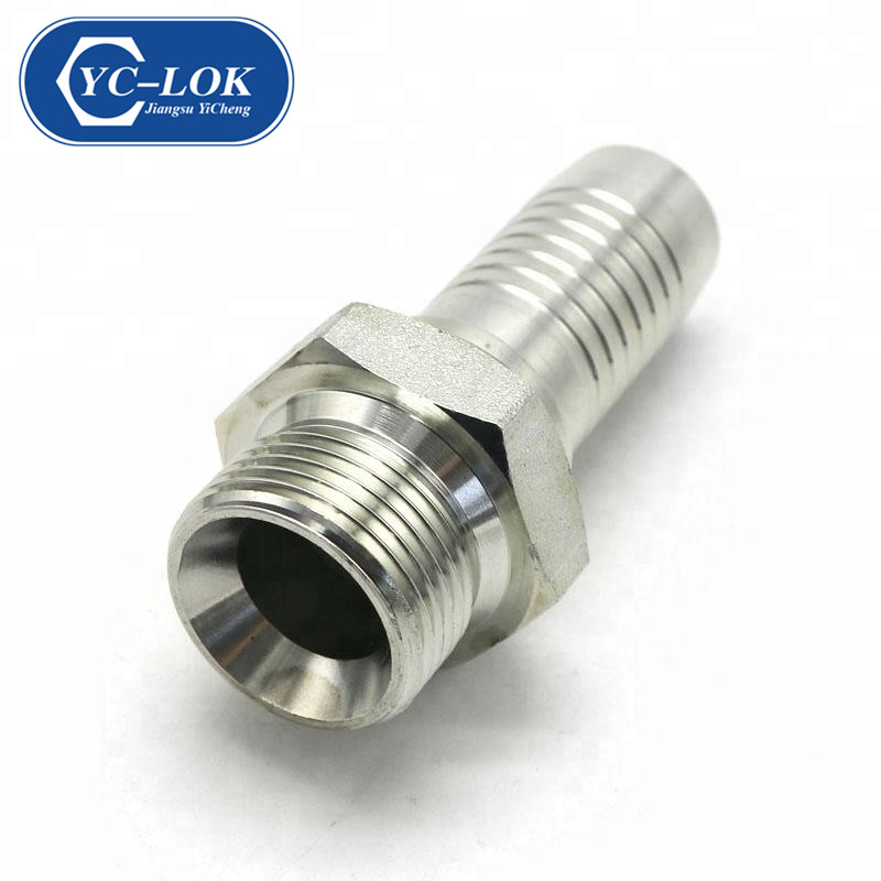 Stainless steel Metric thread male hydraulic fittings