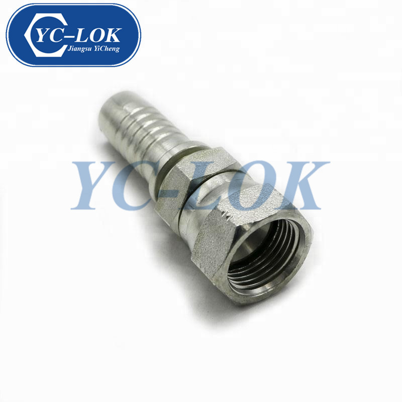 YC-LOK Nipple hydraulique JIC Femelle double raccords de tuyau hex