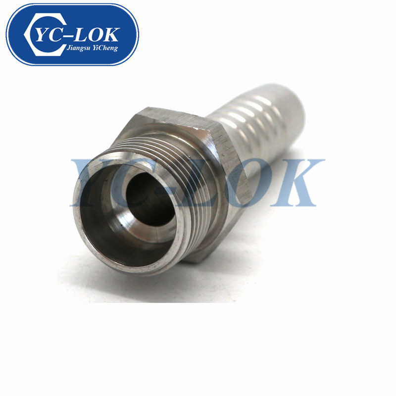 stainless steel metric thread male hydraulic hose fittings