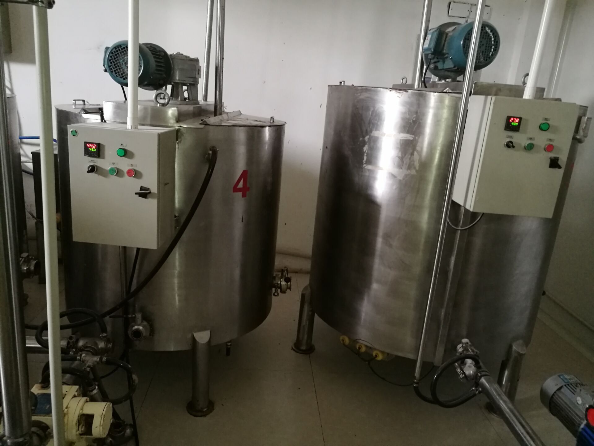 stainless steel chocolate syrup holding tank, good quality chocolate holding tank
