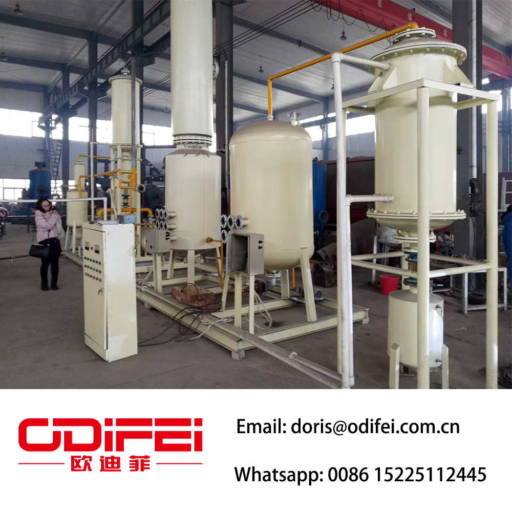 Waste oil distillation plant / used oil refining machine