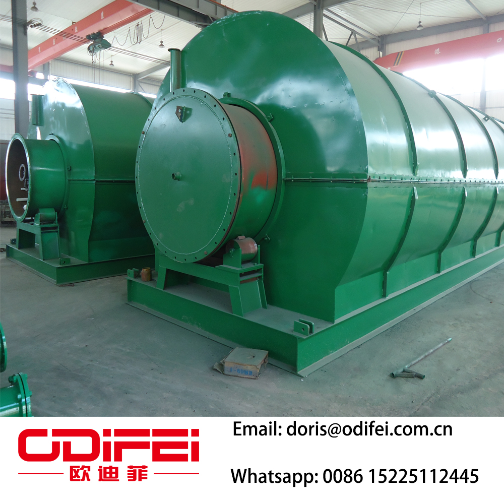 Waste rubber pyrolysis fuel oil equipment
