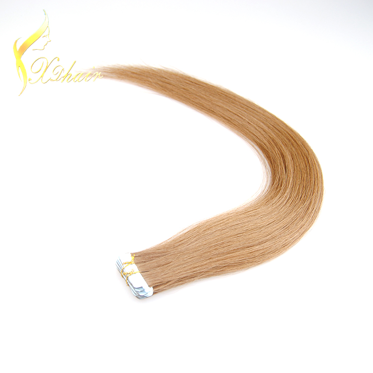 100% european hair tape hair extension 100% human hair
