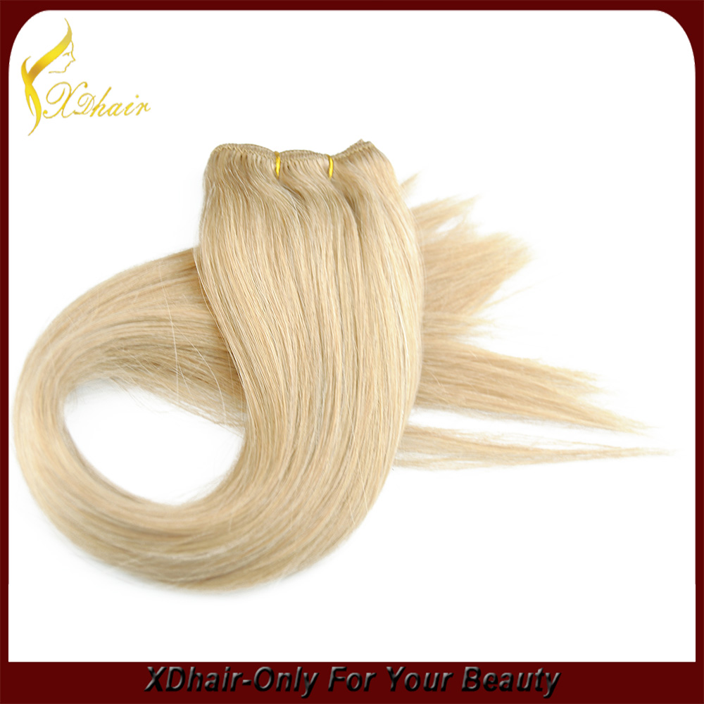 100% human hair yaki straight remy human hair weft