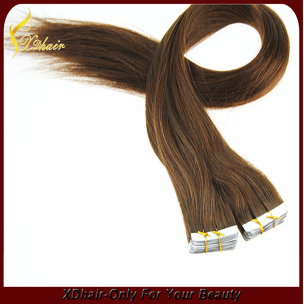 100% 4X0.8 cabelo virgem preço de atacado humana ou 4X1CM, 40pcs por pacote, 100g / embalar dupla Remy extensões de cabelo de fita