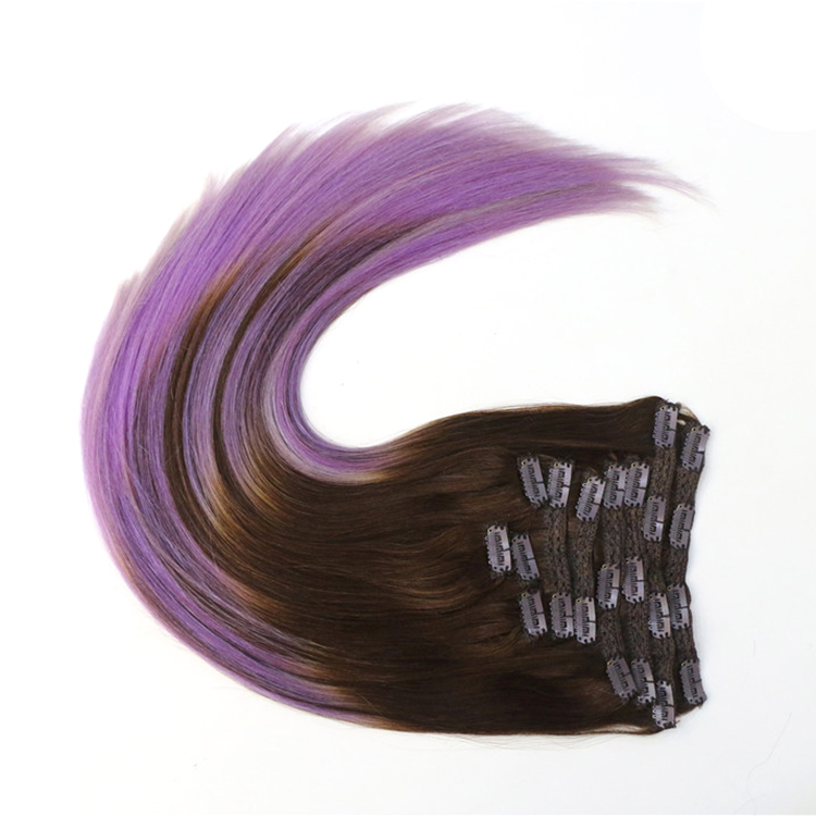 18 clips clip in hair extensions ~6 pcs per set,per pc with 3 clips