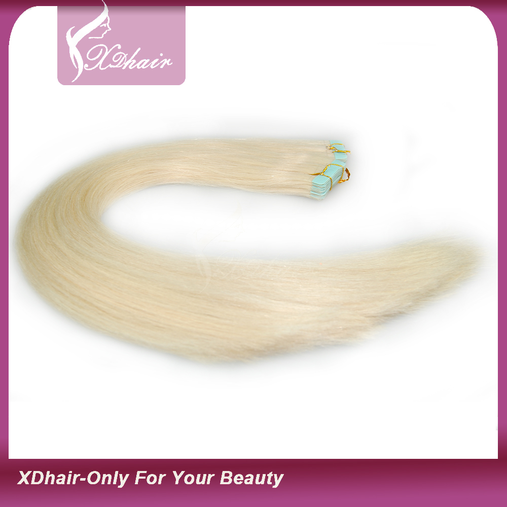 2014 Best Sell 8a 7a 6a Quality 100% Human Hair Made In China Cheap Tape Hair Extension