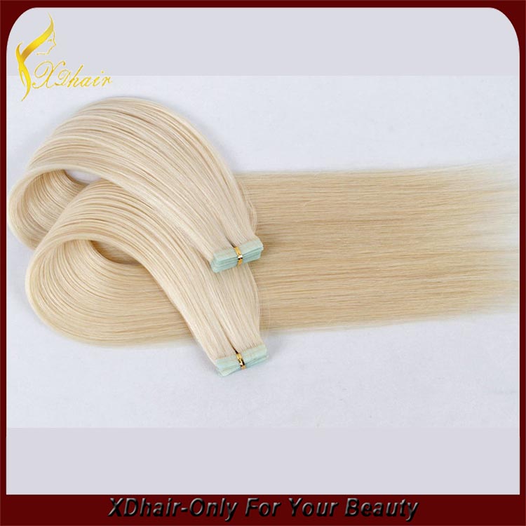 2015 new product Best Quality factory wholesale virgin indian remy hair double drawn tape hair extensions